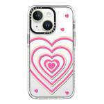 For iPhone 13 mini Simple Illustration Pattern Full Coverage Phone Case(3D Love)