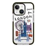 For iPhone 13 mini Simple Illustration Pattern Full Coverage Phone Case(City Landmark C)