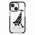 For iPhone 13 mini Simple Illustration Pattern Full Coverage Phone Case(Funny Cow A)