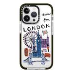 For iPhone 13 Pro Simple Illustration Pattern Full Coverage Phone Case(City Landmark C)