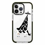 For iPhone 13 Pro Max Simple Illustration Pattern Full Coverage Phone Case(Funny Cow A)