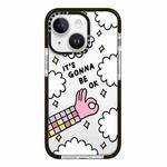 For iPhone 14 Simple Illustration Pattern Full Coverage Phone Case(Happy Party B)