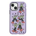 For iPhone 15 Simple Illustration Pattern Full Coverage Phone Case(Happy Party C)