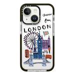 For iPhone 15 Plus Simple Illustration Pattern Full Coverage Phone Case(City Landmark C)