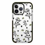 For iPhone 15 Pro Simple Illustration Pattern Full Coverage Phone Case(Funny Cow B)