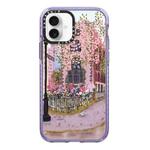 For iPhone 16 Simple Illustration Pattern Full Coverage Phone Case(Spring Scene A)