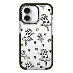 For iPhone 16 Plus Simple Illustration Pattern Full Coverage Phone Case(Funny Cow B)