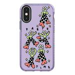 For iPhone X / XS Simple Illustration Pattern Full Coverage Phone Case(Happy Party C)