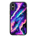 For iPhone X / XS Simple Illustration Pattern Full Coverage Phone Case(Colorful Clouds A)