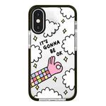 For iPhone X / XS Simple Illustration Pattern Full Coverage Phone Case(Happy Party B)