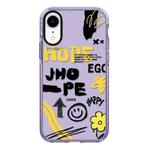 For iPhone XR Simple Illustration Pattern Full Coverage Phone Case(Happy Every Day B)