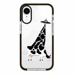 For iPhone XR Simple Illustration Pattern Full Coverage Phone Case(Funny Cow A)