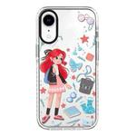 For iPhone XR Simple Illustration Pattern Full Coverage Phone Case(Girls Wardrobe A)