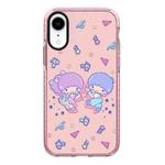 For iPhone XR Simple Illustration Pattern Full Coverage Phone Case(Twin Stars B)