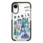 For iPhone XR Simple Illustration Pattern Full Coverage Phone Case(City Landmark B)