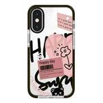 For iPhone XS Max Simple Illustration Pattern Full Coverage Phone Case(Happy Every Day A)