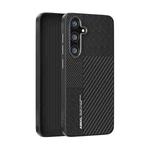 For Samsung Galaxy S24+ 5G ABEEL 6D Micro Relief MagSafe Magnetic Phone Case(Carbon Fiber Black)