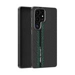 For Samsung Galaxy S25 Ultra 5G ABEEL 6D Micro Relief MagSafe Magnetic Phone Case(Green)
