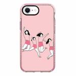 For iPhone 7 / 8 / SE 2020 2022 Simple Illustration Pattern Full Coverage Phone Case(Happy Friend A)