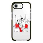 For iPhone 7 / 8 / SE 2020 2022 Simple Illustration Pattern Full Coverage Phone Case(Happy Friend B)