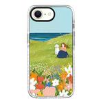 For iPhone 7 / 8 / SE 2020 2022 Simple Illustration Pattern Full Coverage Phone Case(Spring Scene D)