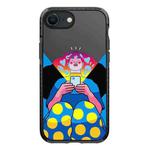 For iPhone 7 / 8 / SE 2020 2022 Simple Illustration Pattern Full Coverage Phone Case(Personality Girl A)