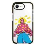 For iPhone 7 / 8 / SE 2020 2022 Simple Illustration Pattern Full Coverage Phone Case(Personality Girl C)