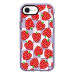 For iPhone 7 / 8 / SE 2020 2022 Simple Illustration Pattern Full Coverage Phone Case(Love Strawberry)