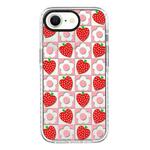 For iPhone 7 / 8 / SE 2020 2022 Simple Illustration Pattern Full Coverage Phone Case(Love Strawberry Flower)