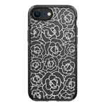 For iPhone 7 / 8 / SE 2020 2022 Simple Illustration Pattern Full Coverage Phone Case(Camellia B)