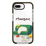 For iPhone 7 Plus / 8 Plus Simple Illustration Pattern Full Coverage Phone Case(Sleeping Duck A)