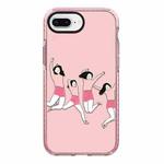 For iPhone 7 Plus / 8 Plus Simple Illustration Pattern Full Coverage Phone Case(Happy Friend A)