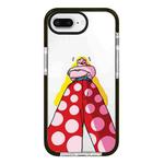 For iPhone 7 Plus / 8 Plus Simple Illustration Pattern Full Coverage Phone Case(Personality Girl B)