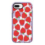 For iPhone 7 Plus / 8 Plus Simple Illustration Pattern Full Coverage Phone Case(Love Strawberry)