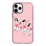 For iPhone 11 Pro Simple Illustration Pattern Full Coverage Phone Case(Happy Friend A)