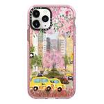For iPhone 11 Pro Max Simple Illustration Pattern Full Coverage Phone Case(Spring Scene C)