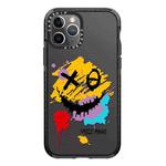 For iPhone 11 Pro Max Simple Illustration Pattern Full Coverage Phone Case(Graffiti Letters A)