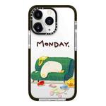 For iPhone 11 Pro Max Simple Illustration Pattern Full Coverage Phone Case(Sleeping Duck A)