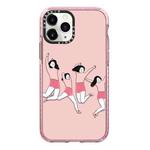 For iPhone 11 Pro Max Simple Illustration Pattern Full Coverage Phone Case(Happy Friend A)