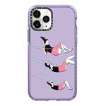 For iPhone 11 Pro Max Simple Illustration Pattern Full Coverage Phone Case(Happy Friend C)