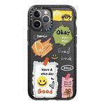 For iPhone 11 Pro Max Simple Illustration Pattern Full Coverage Phone Case(Happy Every Day D)