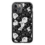 For iPhone 11 Pro Max Simple Illustration Pattern Full Coverage Phone Case(Camellia A)