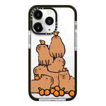 For iPhone 11 Pro Max Simple Illustration Pattern Full Coverage Phone Case(Capybara A)
