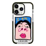 For iPhone 11 Pro Max Simple Illustration Pattern Full Coverage Phone Case(Cool Couple A)