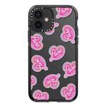 For iPhone 12 Simple Illustration Pattern Full Coverage Phone Case(Love Club B)