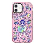 For iPhone 12 Simple Illustration Pattern Full Coverage Phone Case(Summer Vacation A)
