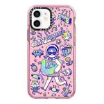 For iPhone 12 mini Simple Illustration Pattern Full Coverage Phone Case(Summer Vacation A)