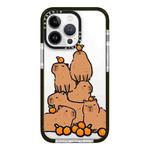 For iPhone 12 Pro Simple Illustration Pattern Full Coverage Phone Case(Capybara A)