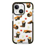 For iPhone 13 mini Simple Illustration Pattern Full Coverage Phone Case(Cute Dog Bear B)