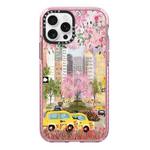 For iPhone 13 Pro Simple Illustration Pattern Full Coverage Phone Case(Spring Scene C)